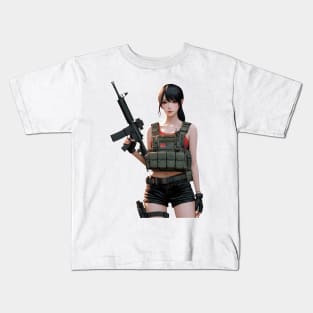 Tactical Girl Kids T-Shirt